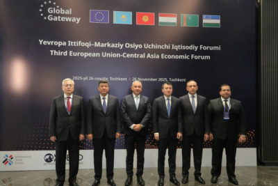 Бакыт Торобаев принял участие в третьем экономическом форуме «Центральная Азия — Европейский союз» в Ташкенте