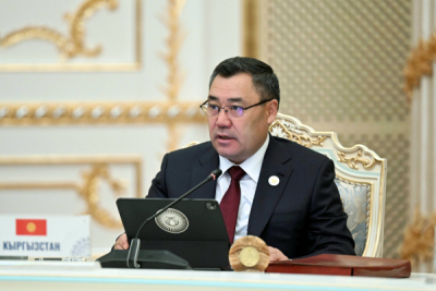 Президент Садыр Жапаров выступил на заседании Совета глав государств СНГ в Душанбе